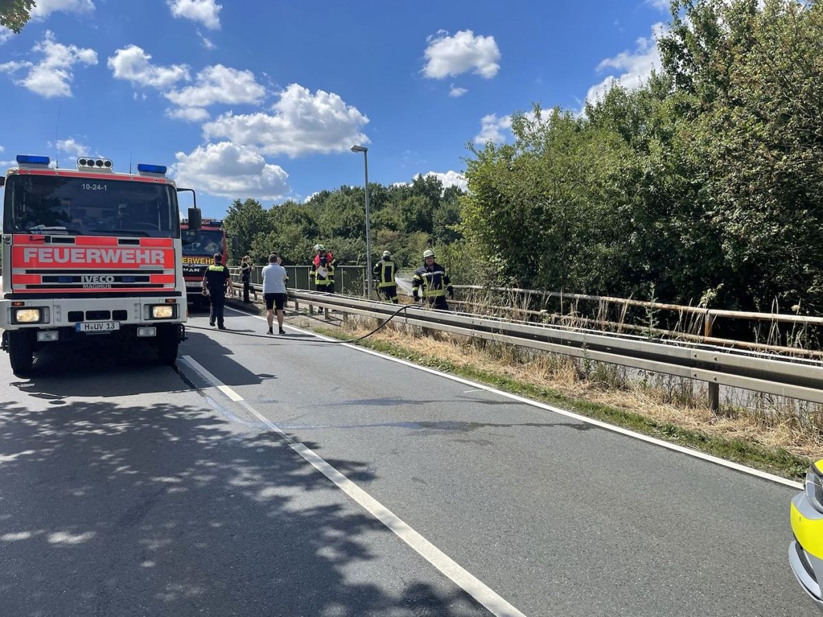 Leine-on.de - Leinetal Online News: Feuerwehr Löscht Böschungsbrand